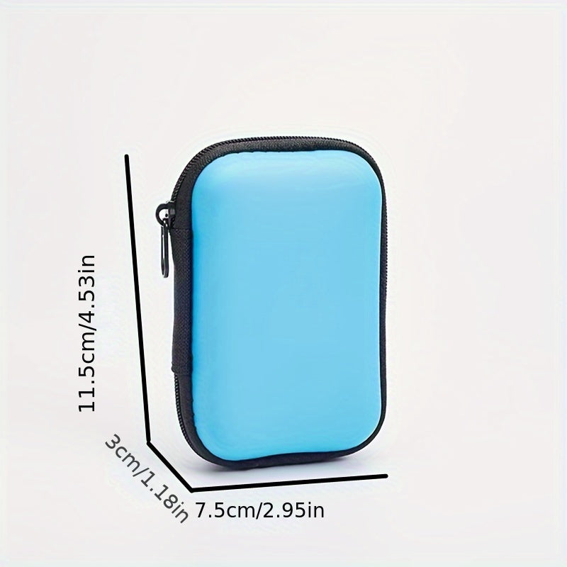 1pc Data cable travel storage bag USB charger headphone storage bag