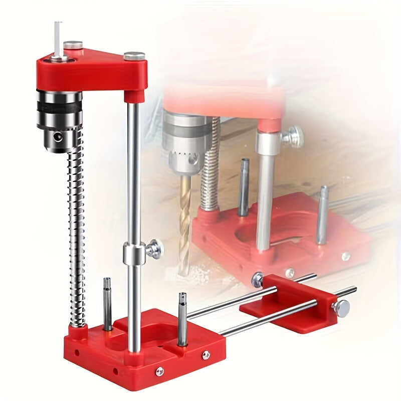 Precision Portable Drill Guide - Great for woodworking and home improvement, no power required, durable plastic/metal construction
