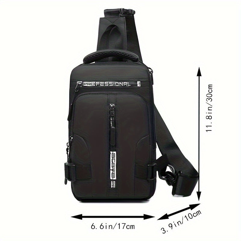 Fashionable Casual Crossbody Backpack - Adjustable Shoulder Strap, Multi-Pocket Waist Bag with Zipper Closure, Spacious Compartment, Suitable for Travel, Sports and Daily Use - Durable, Waterproof and Comfortable Chest Bag for Men and Women