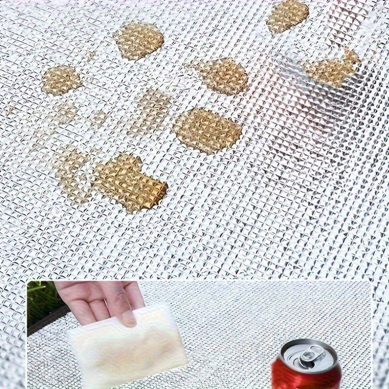 1pcFour Seasons Waterproof Camping Mat - Durable EVA Fabric, Plain Weave, Non-Electrical, Hand Washable, Foldable, Suitable for Outdoor Picnics and Tents,