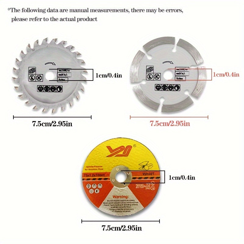 Durable Mini Woodworking Sanding Wheel Set - Great for Gap Cleaning and Polishing Mini Sandpaper 7 Pieces