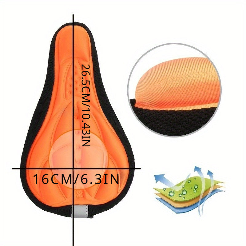 3D Soft Foam Bicycle Seat Cover - Breathable, Washable MTB and Road Cycling Saddle