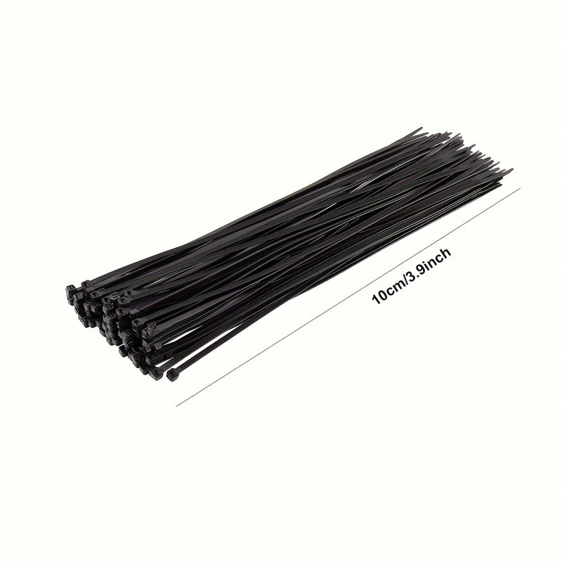 200 PCS Self-Locking Plastic Nylon Zipper Ties, Multipurpose Cable Management Ties
