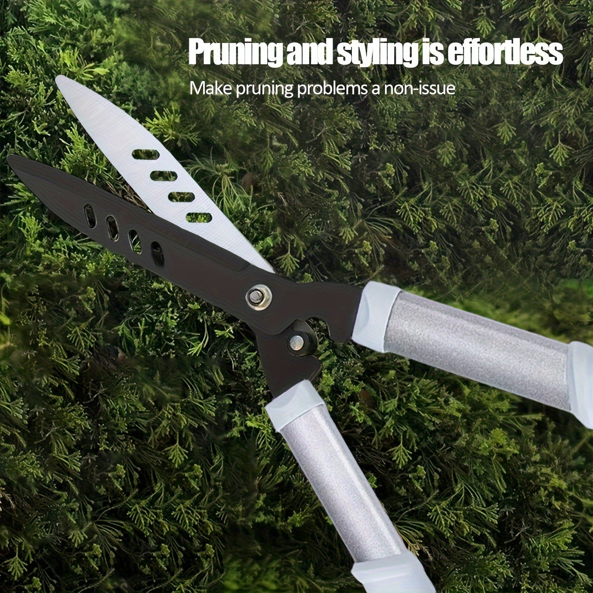 Modern 1-pack heavy duty pruning shears with non-slip handles, metal garden pruning shears for fruit trees and shrubs, high hardness hardened blades, easy pruning and shaping