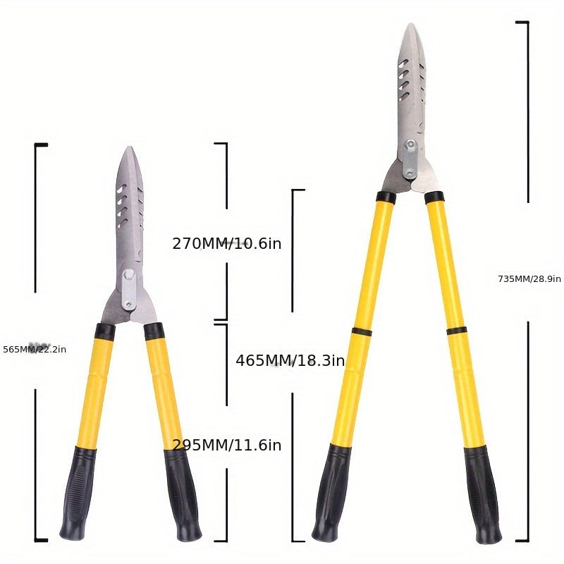 1 Pack Heavy Duty Garden Pruning Shears - High Carbon Steel, Modern Style, Suitable for Mowing Lawns and Hedges, Branch Cutting Tools