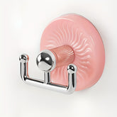 No Drill Adhesive Wall Hooks Heavy Duty Free Removable Suction Cups No Nails/Bolts for Tiles Doors Walls Pink/White/Black Plastic Hooks for Hanging Towels Keys Bags (Bathroom/Kitchen) Easy Install