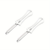2pcs Stainless Steel Fruit & Vegetable Peeler Multi Functional Kitchen Tool with Ergonomic Handle Sharp Blade for Efficient Peeling of Fruits Vegetables and More Kitchen Peeler