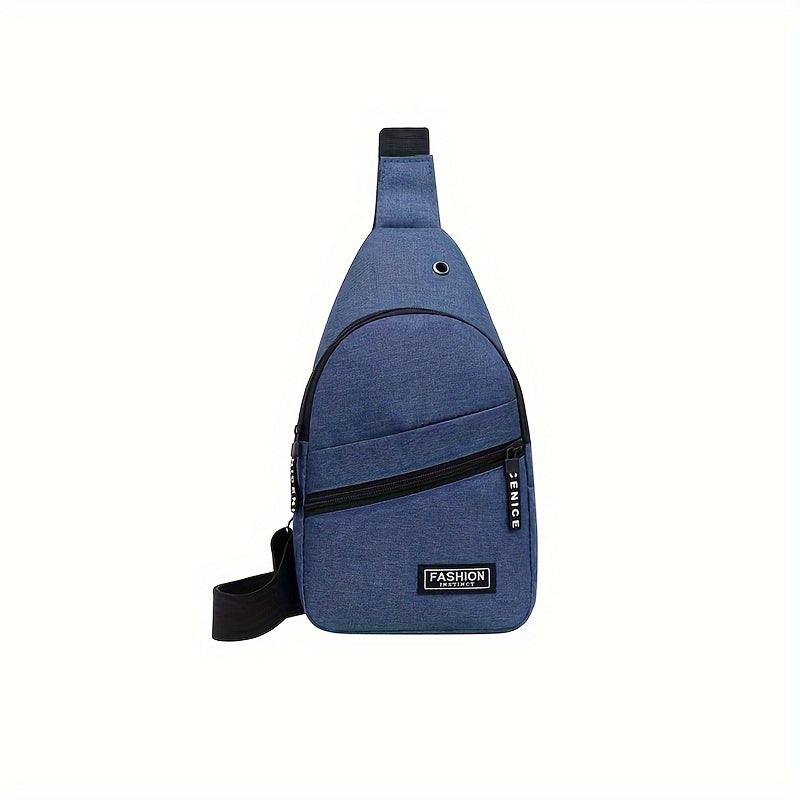Men's fashion shoulder bag, casual travel shoulder bag, sports chest bag, messenger bag, suitable for going out and daily commuting
