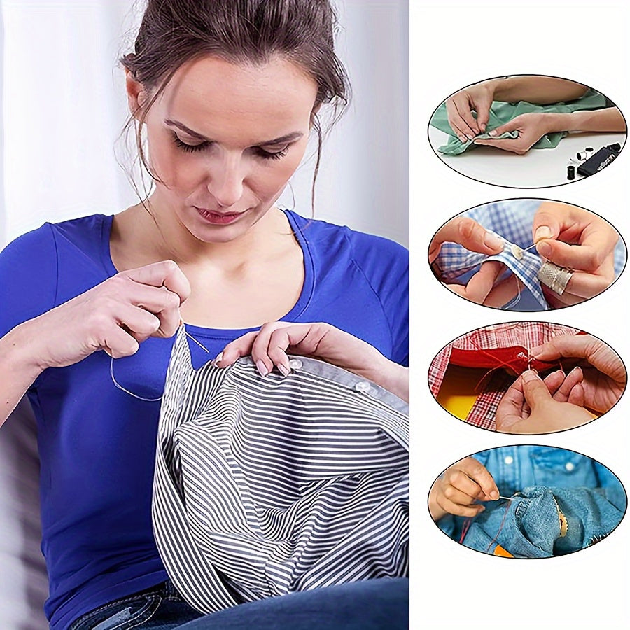 Multi-Purpose Sewing Kit - Portable Complete Sewing and Repairing Set with Thread, Needle, Scissors, Buttons and Accessories - Mixed Colors