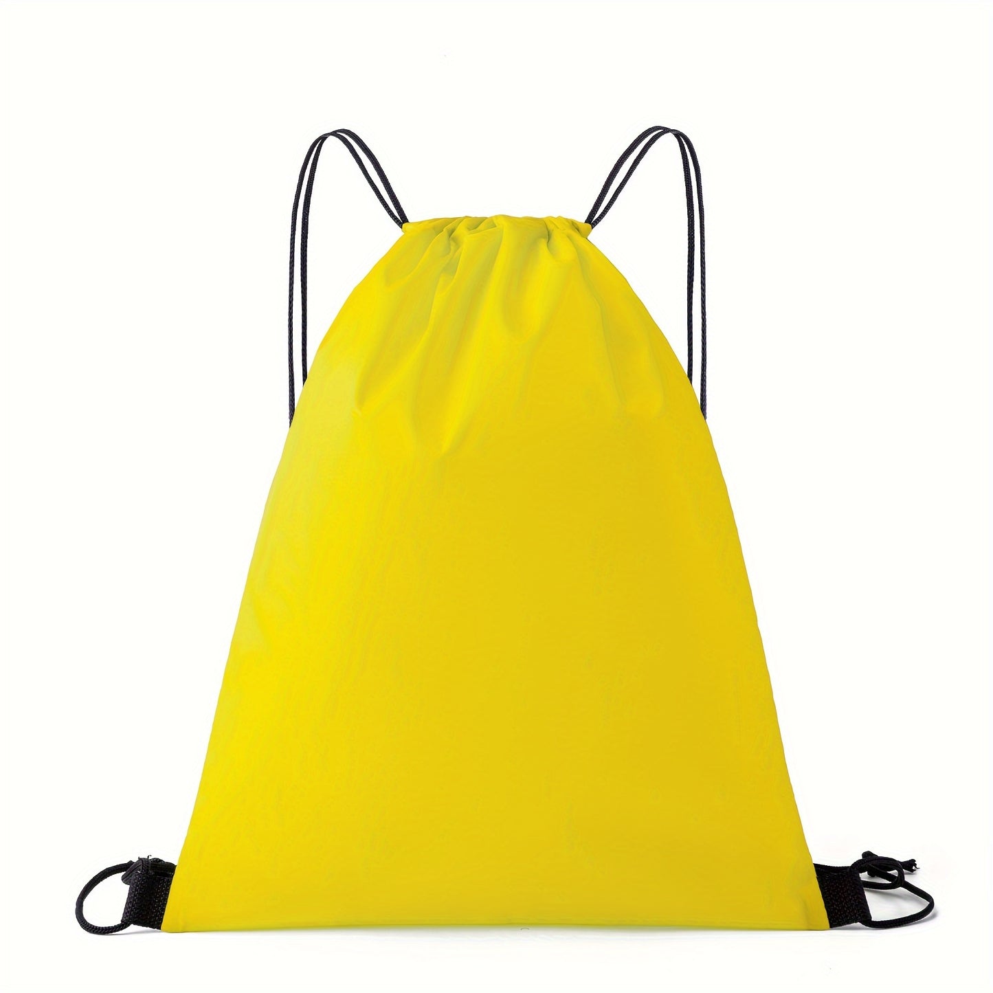 1pc Multicolor Drawstring Duffel Bag, Oxford Cloth Sports Backpack, Marathon Running Bag, Soccer Equipment Bag, Waterproof, High School, Machine Washable, Knit Fabric, Nylon, Polyester, Soft Shell