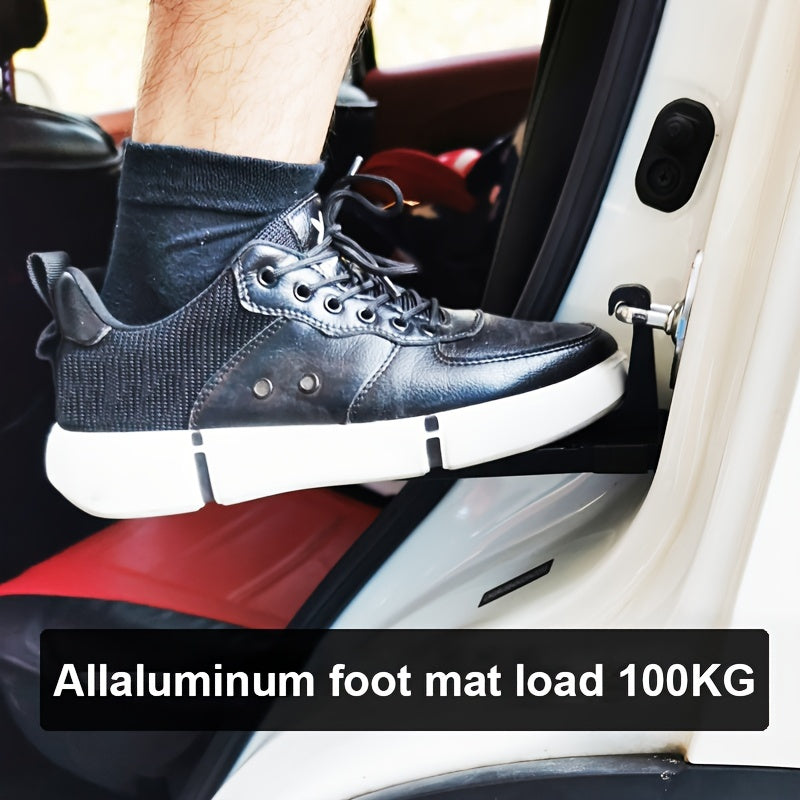 1 Piece Foldable Door Roof Rack - Quick Folding Design With Safety Grip And Emergency Glass Breaker - Universal Fit For Cars, Suvs, Trucks