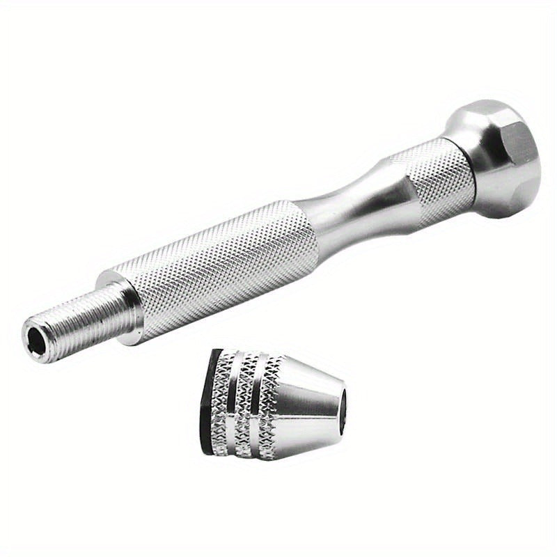 Versatile Mini Hand Drill Set with 10 Drill Bits - Great for Jewelry, Resin Crafts and Model Making, Metal Construction