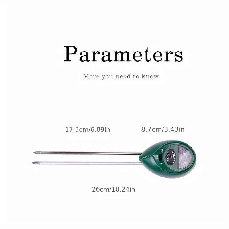 1PC Portable 3-in-1 pH Meter Soil Tester for Testing Soil/Flowers/Lawn/Vegetables