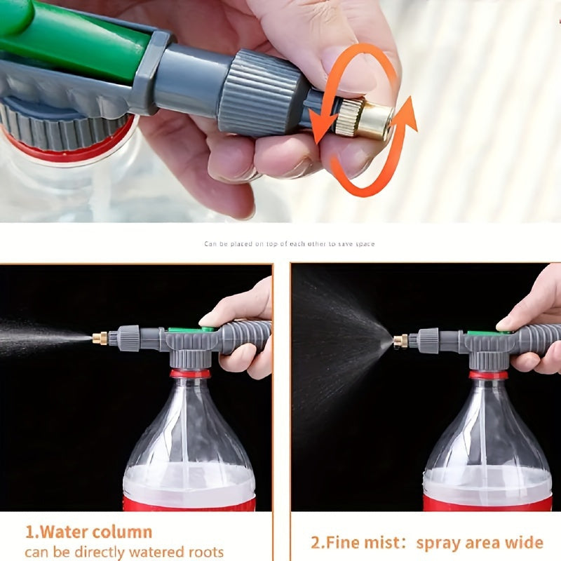 Manual High Pressure Hand Pump Sprayer with Adjustable Nozzle, Mosquito Killer, Garden and Lawn Pest Control, Durable Plastic, No Electricity or Batteries Required
