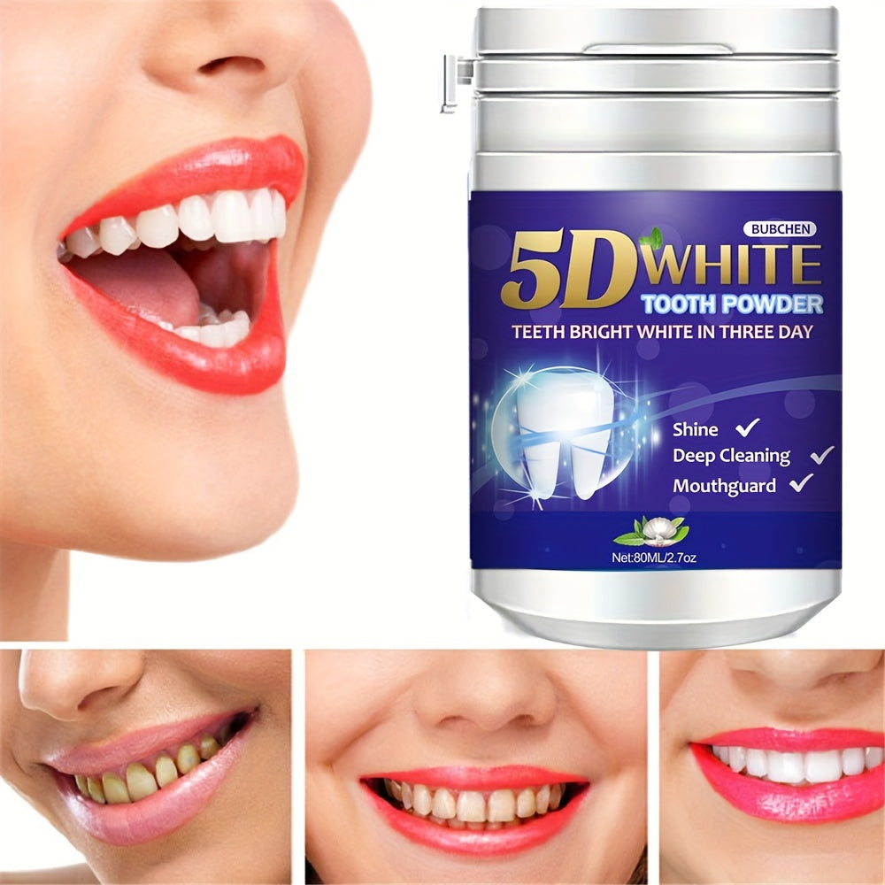ProFresh Teeth Whitening Powder - Oral Care Toothpaste for Deep Cleaning and Shine - Fresh Mint Flavor, Effective Stain Removal, Gentle on Gums, and Long-Lasting Fresh Breath