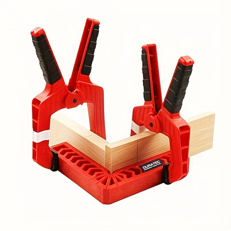 Precision Right Angle Clamp for Woodworking - Durable Acrylic Angle Clamping Tool with Ruler Locator for Picture Frames, Boxes, Cabinets and Drawers