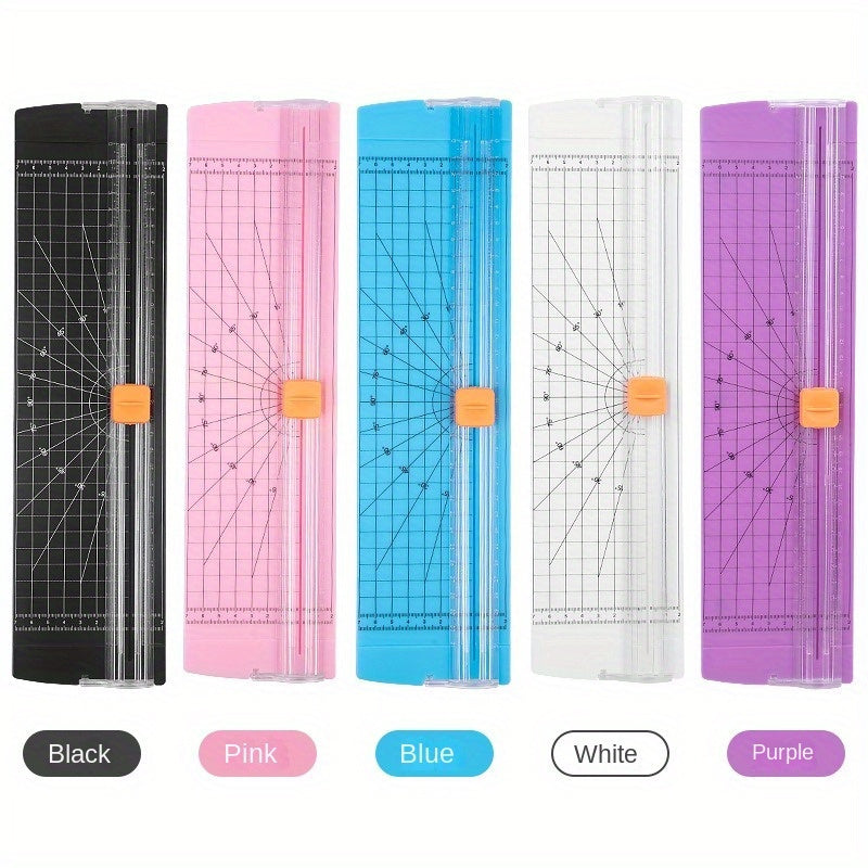 Easy-Glide Portable A4 Paper Cutter with One-Way Blade - Perfect for Everyday Office Use