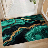 1Pc Style Malachite And Golden. Carpet Bath Mat Stain