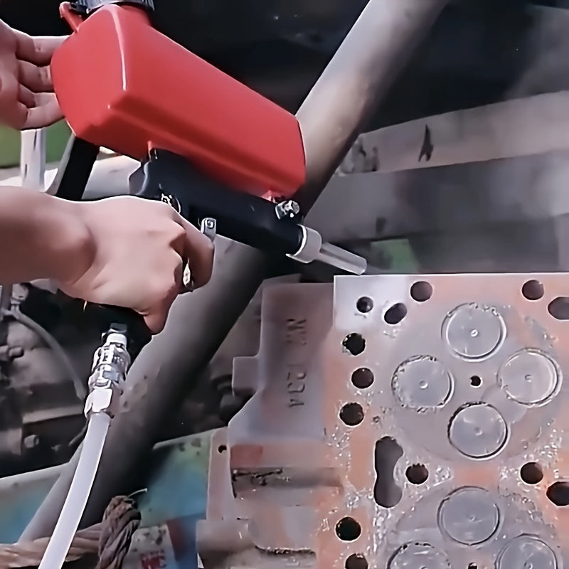 Portable Handheld Pneumatic Sandblasting Gun - No Battery Required, Ideal for Grinding & Finishing Projects