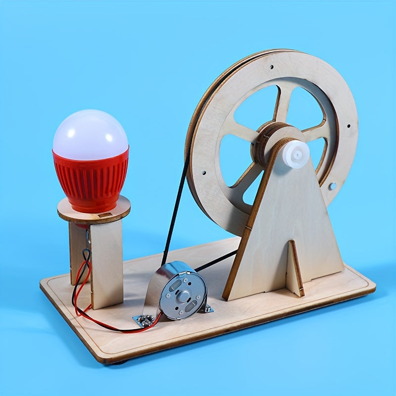 1pc Creative Science Generator Kit - Learn Wind Power Generation Principle, DIY Hand-Build Device, Develops Critical Thinking, Problem-Solving Skills, Perfect for Students, Science Enthusiasts, and STEM Education