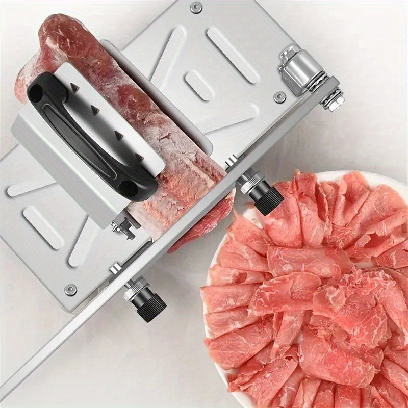 1 piece manual meat knife, adjustable thickness slicer for meat, fruits and vegetables. Perfect slicing tool for home cooking and grilling
