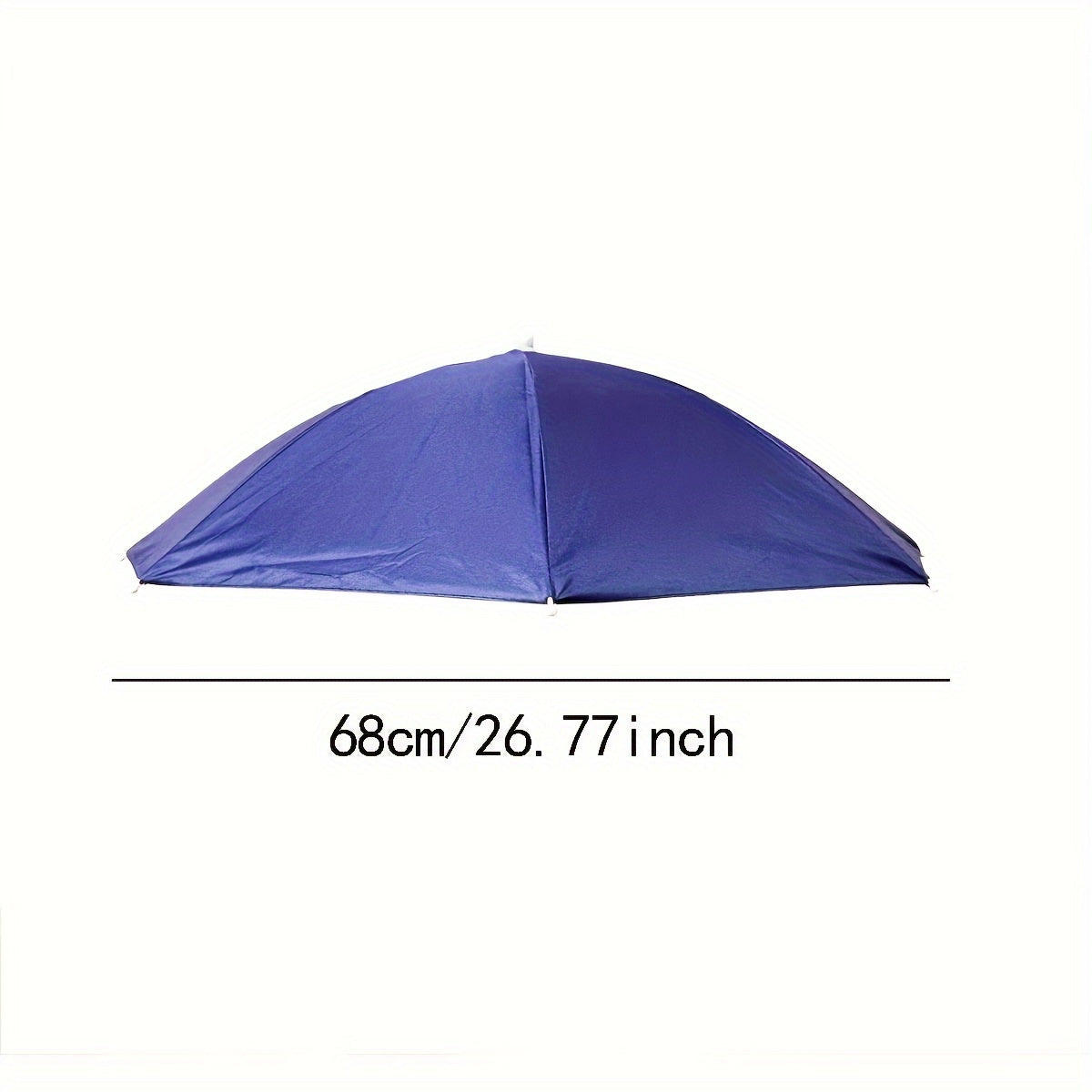Foldable large umbrella hat, UV protection unisex outdoor rain hat, essential for sun protection and fishing, waterproof canopy, durable design