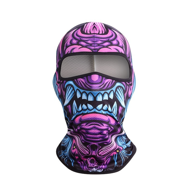 Stay cool and dry: The ultimate balaclava for outdoor cycling - Men's quick-drying sweat-wicking Halloween skull mask