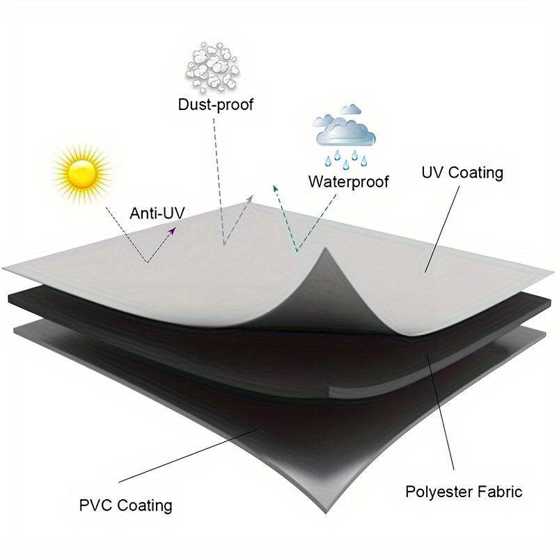 265cm 1pc Thickened Patio Umbrella Cover