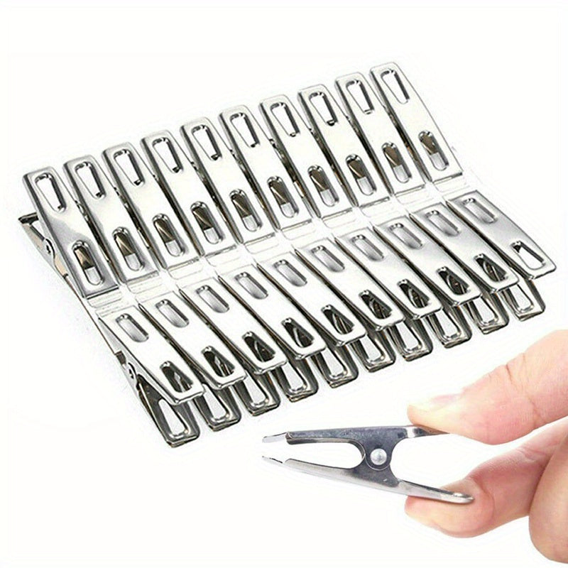 20 Pack Heavy Duty Stainless Steel Clothespins