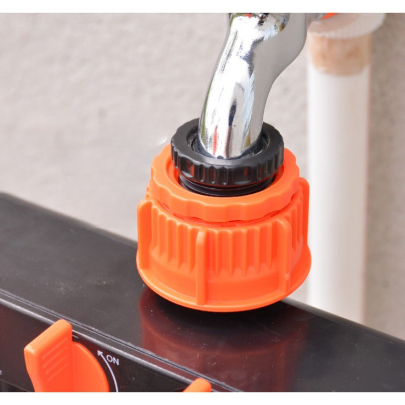 4-way garden hose distributor with 4 independent switches, outlet water control controller for outdoor sprinkler system