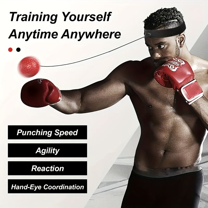 Ultimate Reflex Ball Set, Boxing Training Ball, Head-Mounted Speed Ball for Reaction and Agility Training