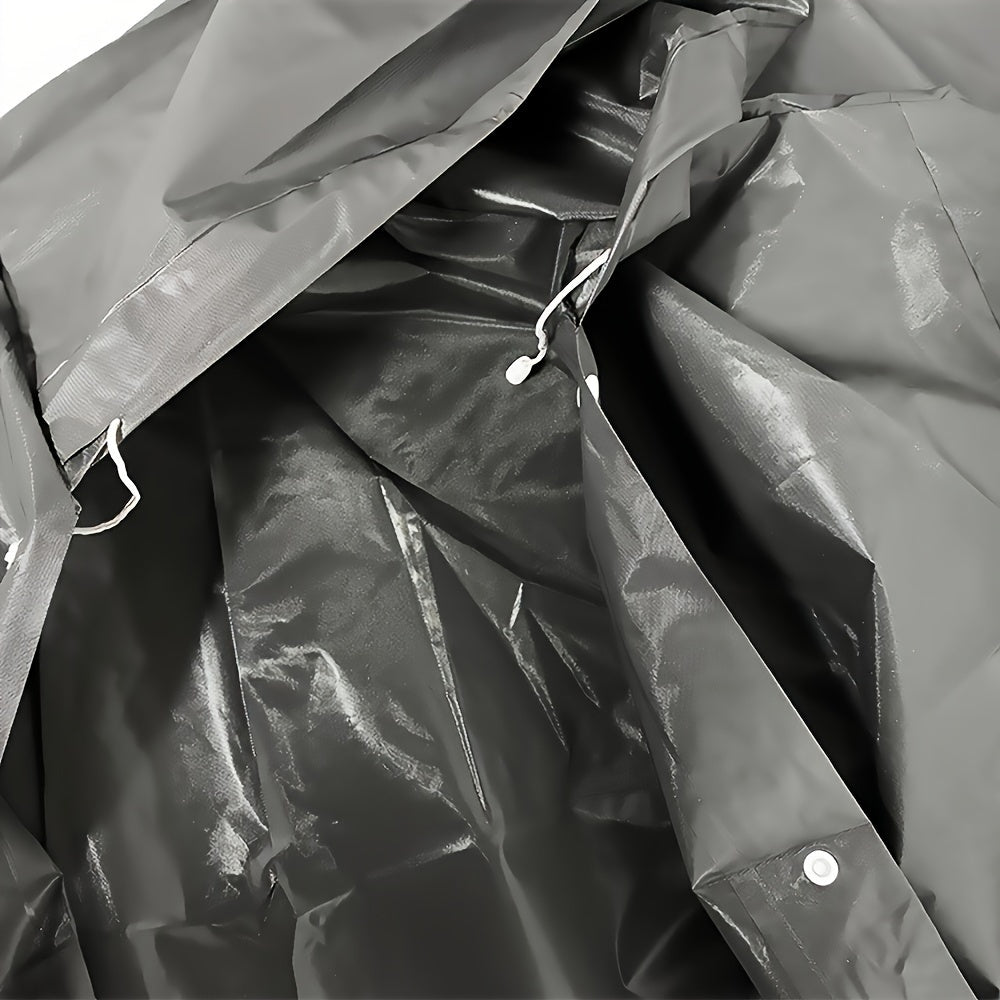 Waterproof Explorer Raincoat - Durable, Windproof, Quick Drying, Breathable, Lightweight with Hood for Ultimate Outdoor Protection - Ideal for Hiking, Fishing, Mountaineering and Camping, Black