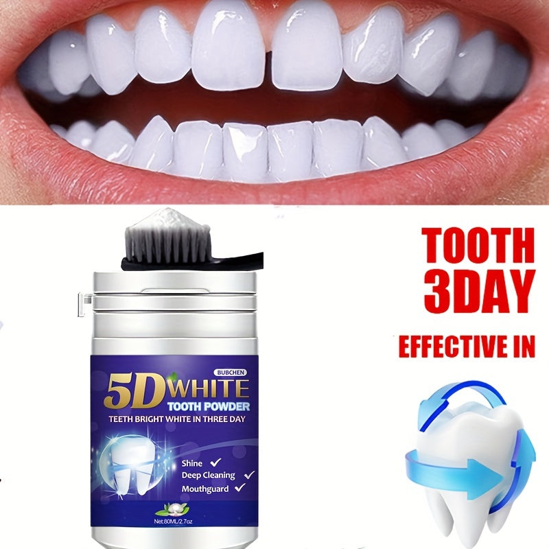 ProFresh Teeth Whitening Powder - Oral Care Toothpaste for Deep Cleaning and Shine - Fresh Mint Flavor, Effective Stain Removal, Gentle on Gums, and Long-Lasting Fresh Breath