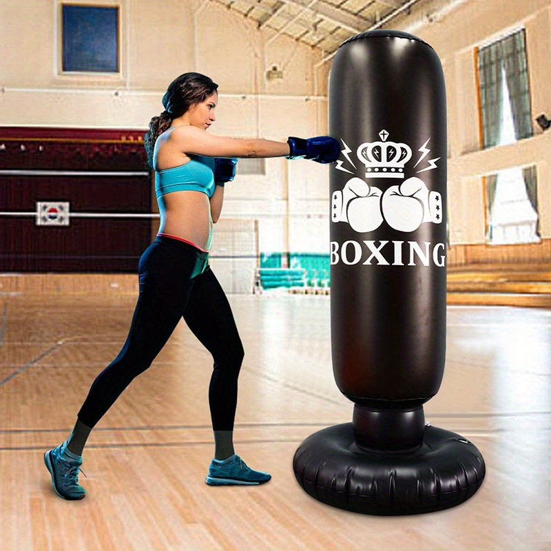 Inflatable PVC Boxing Post - Durable Punching Bag for Fighting Training