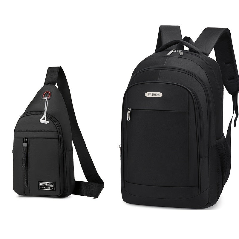 3pcs student trendy large capacity backpacks for junior high and high school campus leisure travel backpacks Colors sent randomly