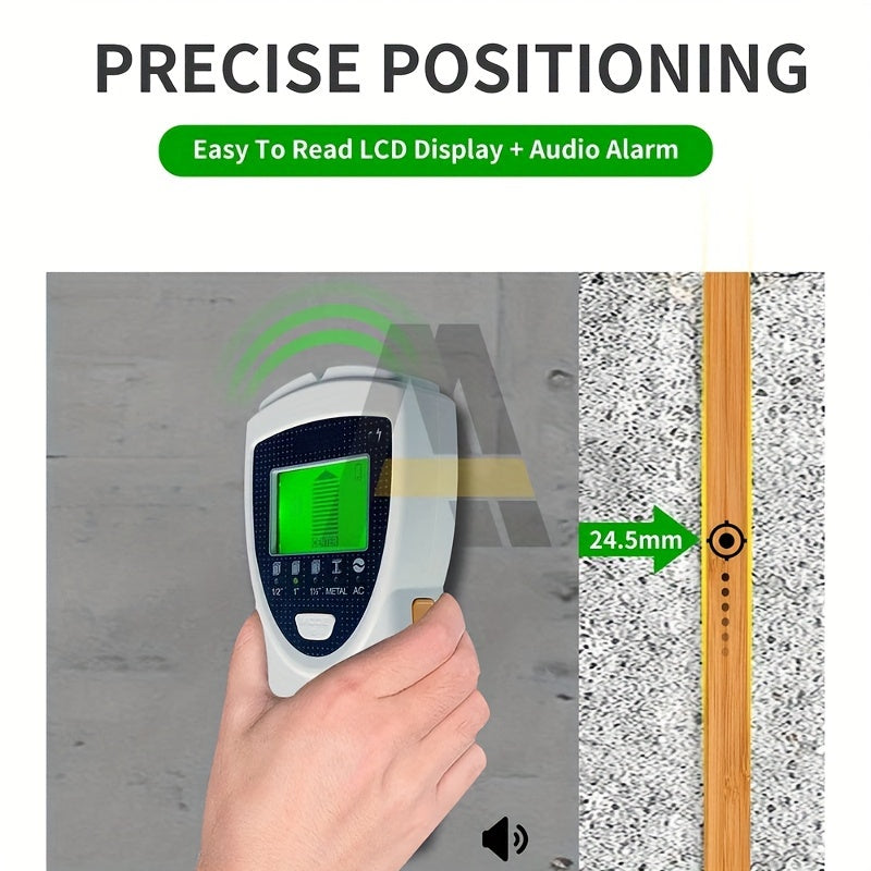 SH301 5-in-1 Wall Scanner - Stud, Metal & Wire Detection Tool with LED LCD Display