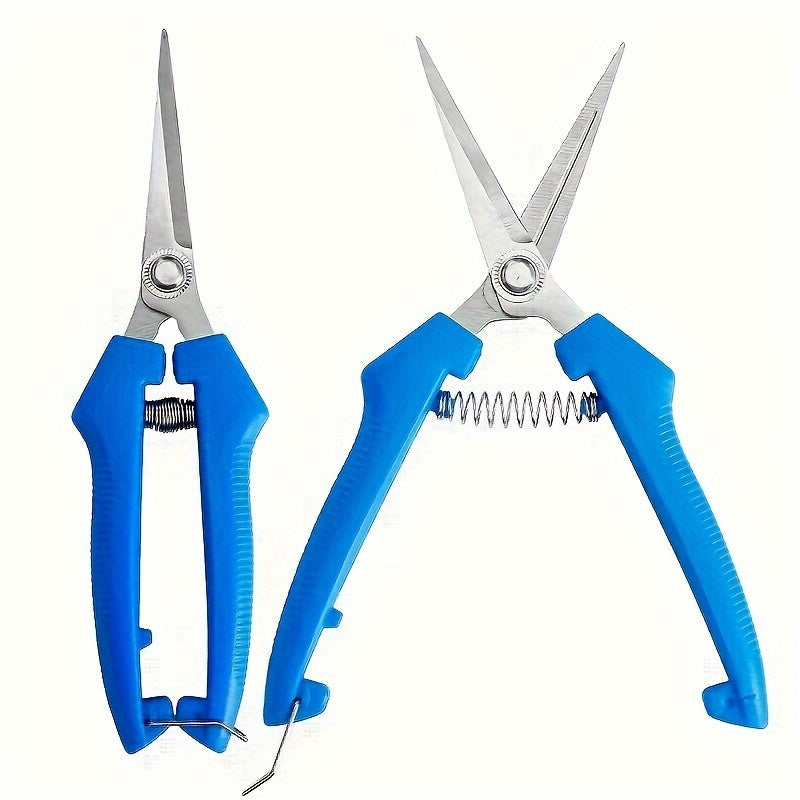 1 piece of premium ergonomic stainless steel garden shears - easy cutting, no batteries required, classic style, perfect for home gardening enthusiasts