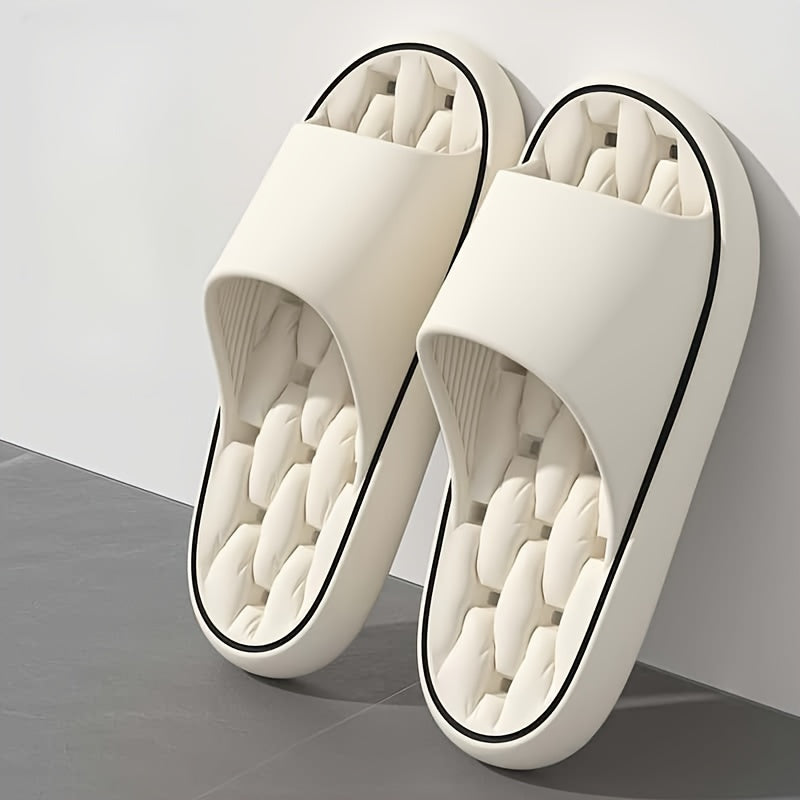 Slippers, casual open-toe sandals, non-slip indoor bath slippers, unisex, suitable for all seasons, solid color, comfortable shoes, made in Zhejiang