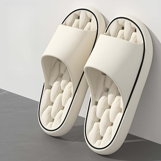 Slippers, casual open-toe sandals, non-slip indoor bath slippers, unisex, suitable for all seasons, solid color, comfortable shoes, made in Zhejiang