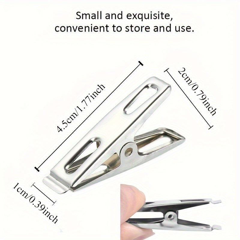 20 Pack Heavy Duty Stainless Steel Clothespins