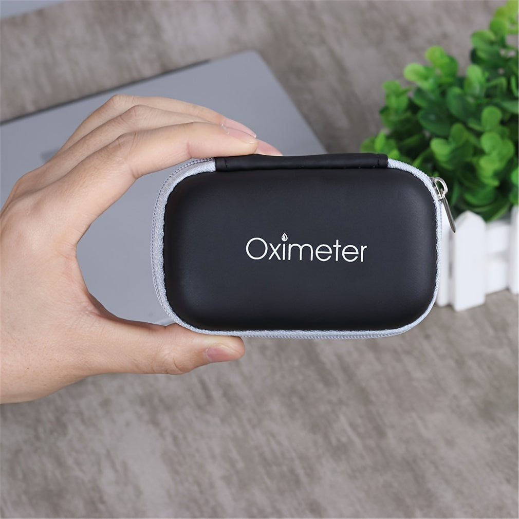 Durable Fingertip Pulse Oximeter Case with Secure Zipper - Portable Protective Carrying Bag