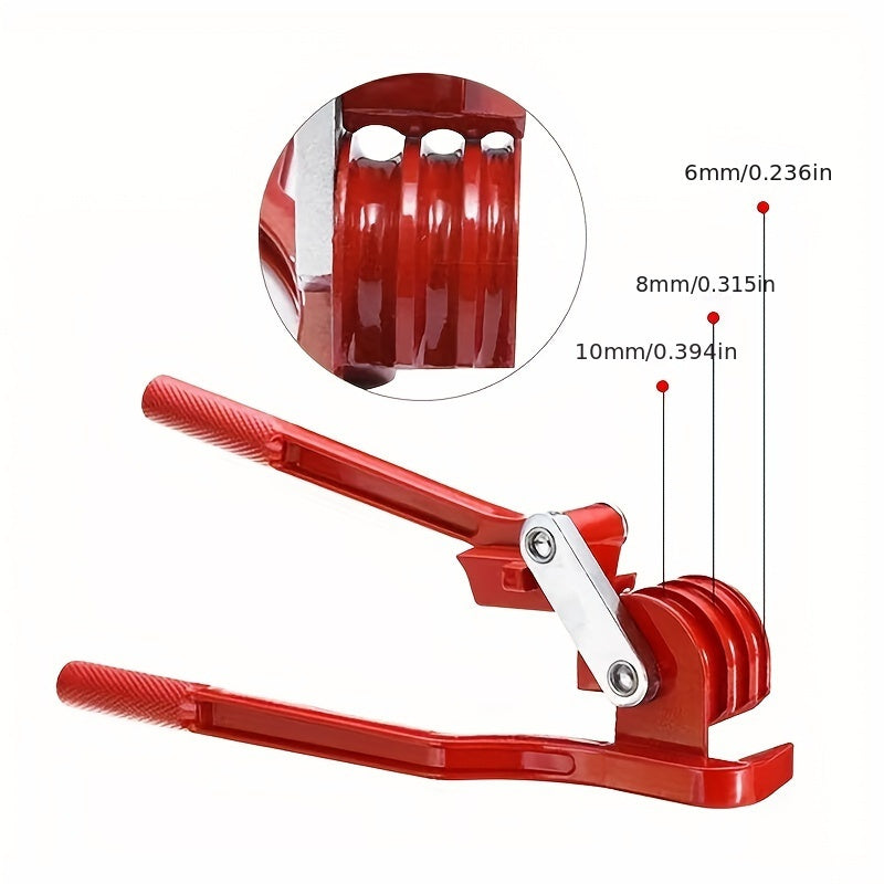 1PC3 in 1 Manual Pipe Bender | Metal Lever Tube Bending Pliers | 180 Degree Multi-Size 6-10mm Tube Bender | Copper Tube Mechanical Operation | Refrigeration and Plumbing Tools - No Electricity Required