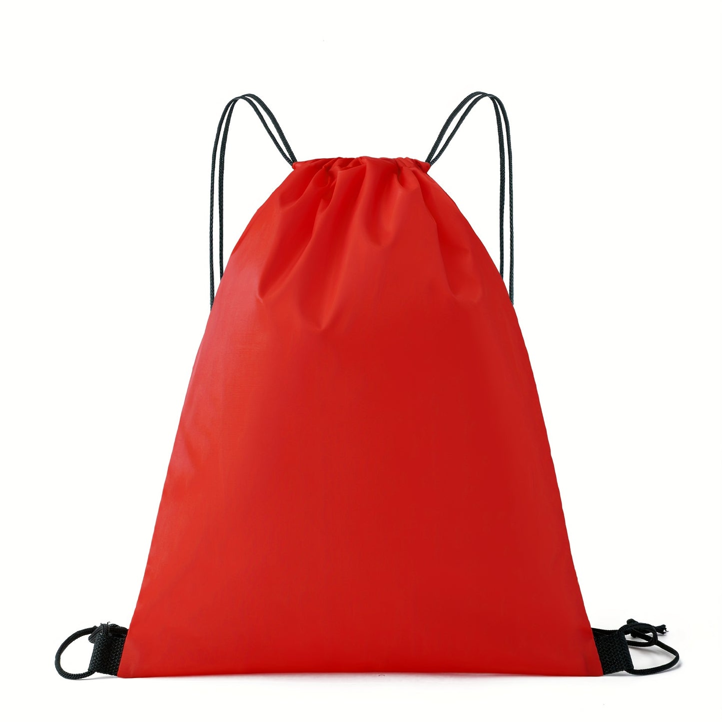 1pc Multicolor Drawstring Duffel Bag, Oxford Cloth Sports Backpack, Marathon Running Bag, Soccer Equipment Bag, Waterproof, High School, Machine Washable, Knit Fabric, Nylon, Polyester, Soft Shell
