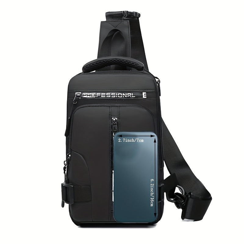 Fashionable Casual Crossbody Backpack - Adjustable Shoulder Strap, Multi-Pocket Waist Bag with Zipper Closure, Spacious Compartment, Suitable for Travel, Sports and Daily Use - Durable, Waterproof and Comfortable Chest Bag for Men and Women
