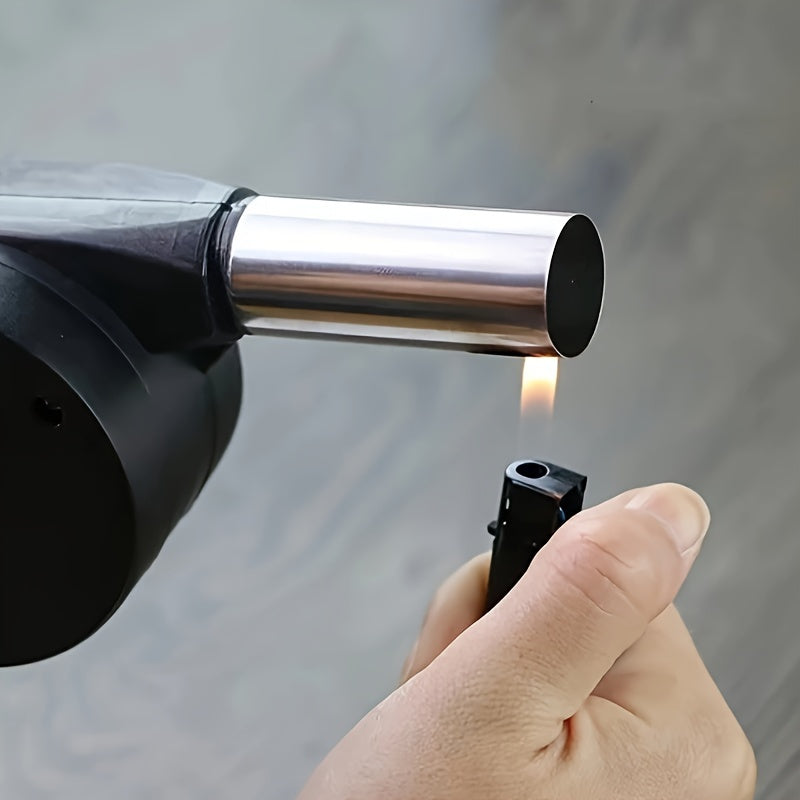 Portable Hand Blower for BBQ, Camping and Fire-Building - Efficient and Easy-to-Use Stove Accessory