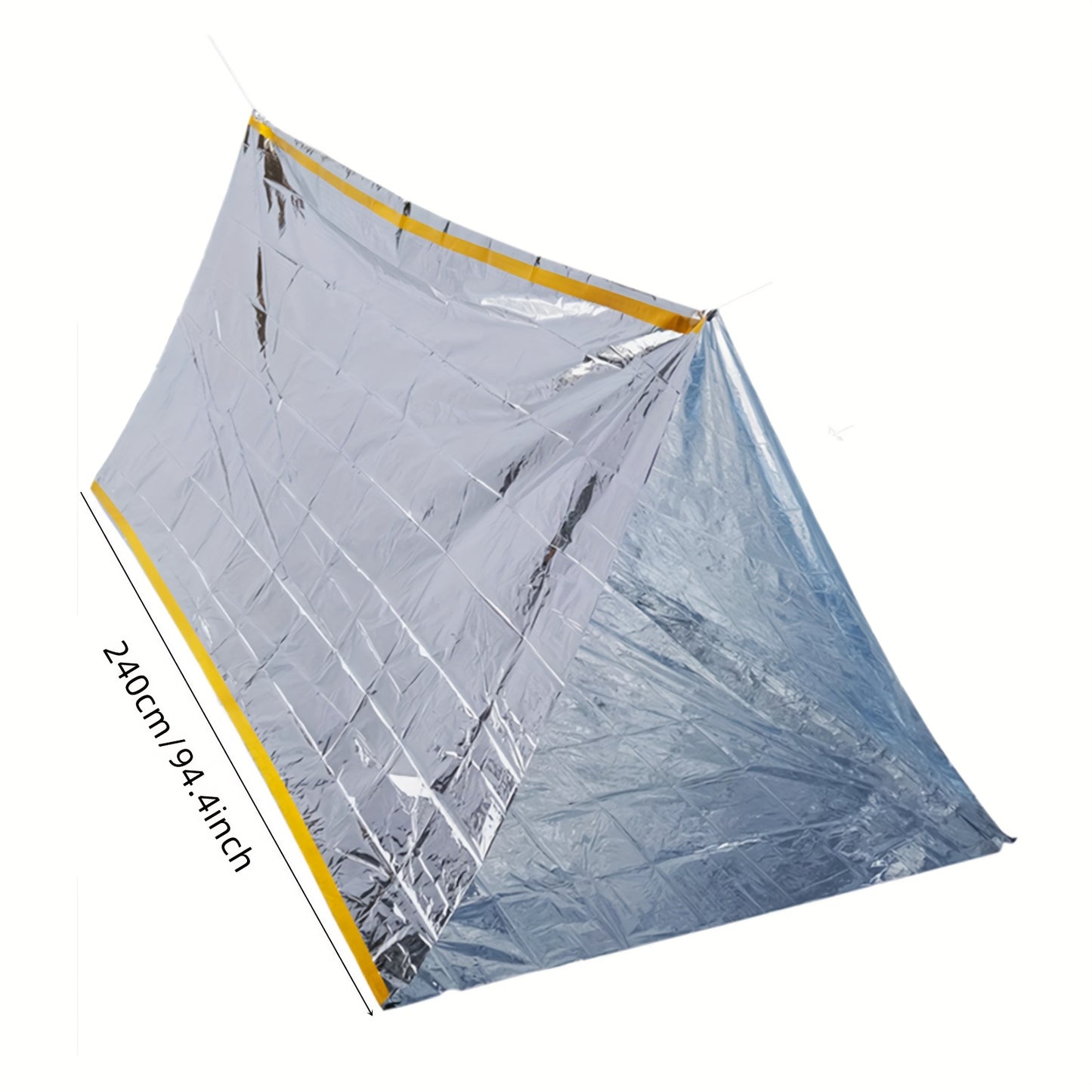 Portable First Aid Tent for 2 People - Waterproof, Windproof, Warm Emergency Shelter with Mylar Blanket - Great for Outdoor Camping and Emergencies