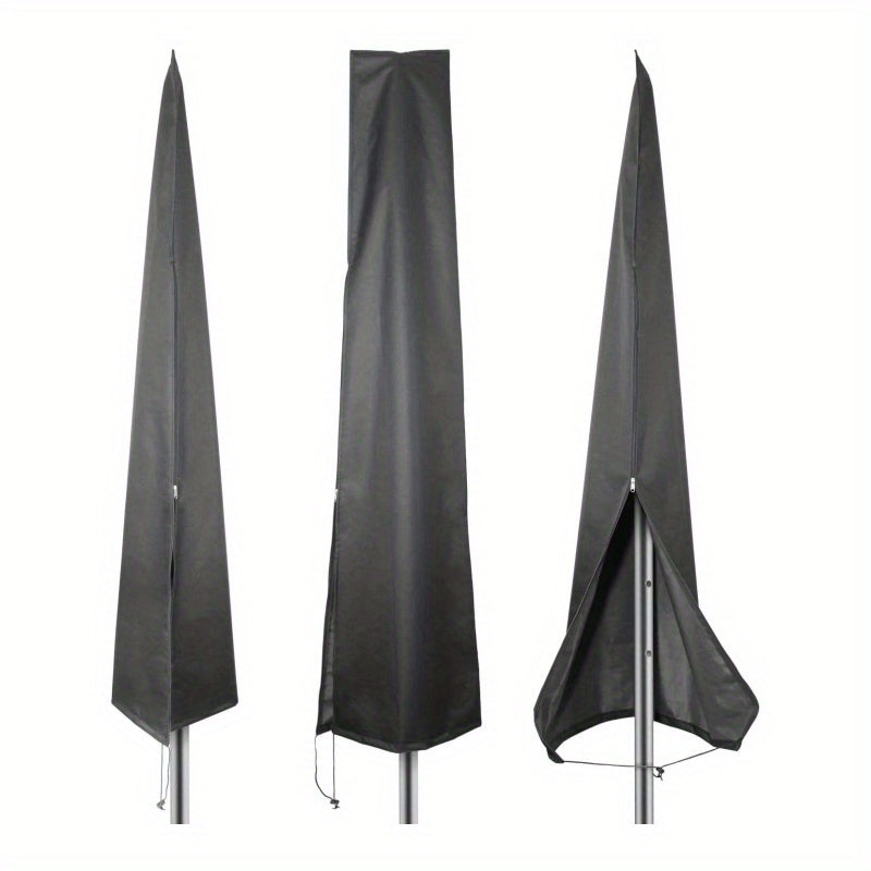 1pcWaterproof Umbrella Cover - 210D Oxford Cloth, UV Protection, Dustproof, Fits 84-125 Inch Market Umbrellas