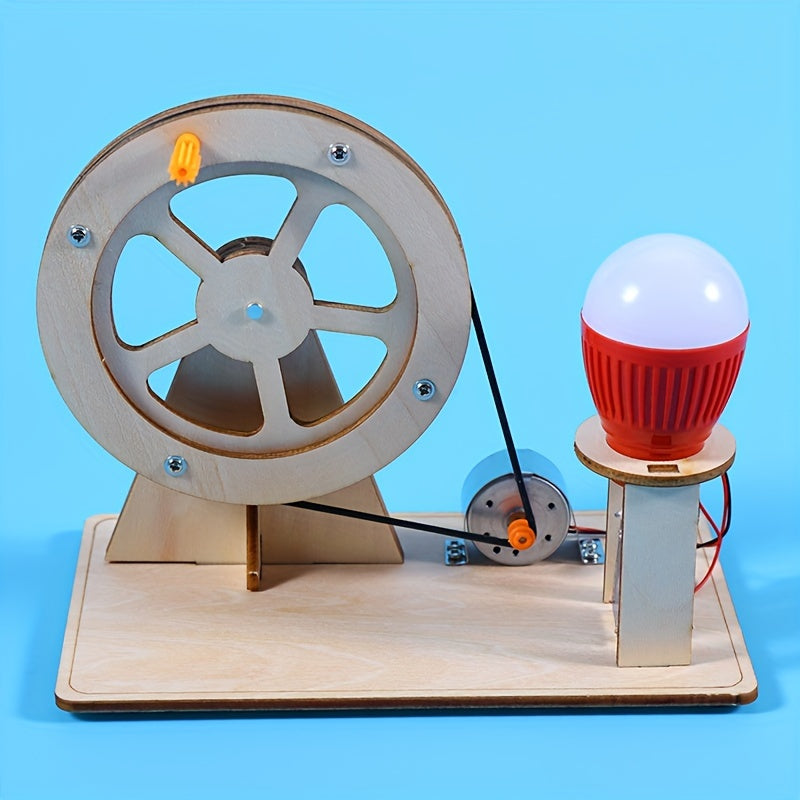 1pc Creative Science Generator Kit - Learn Wind Power Generation Principle, DIY Hand-Build Device, Develops Critical Thinking, Problem-Solving Skills, Perfect for Students, Science Enthusiasts, and STEM Education