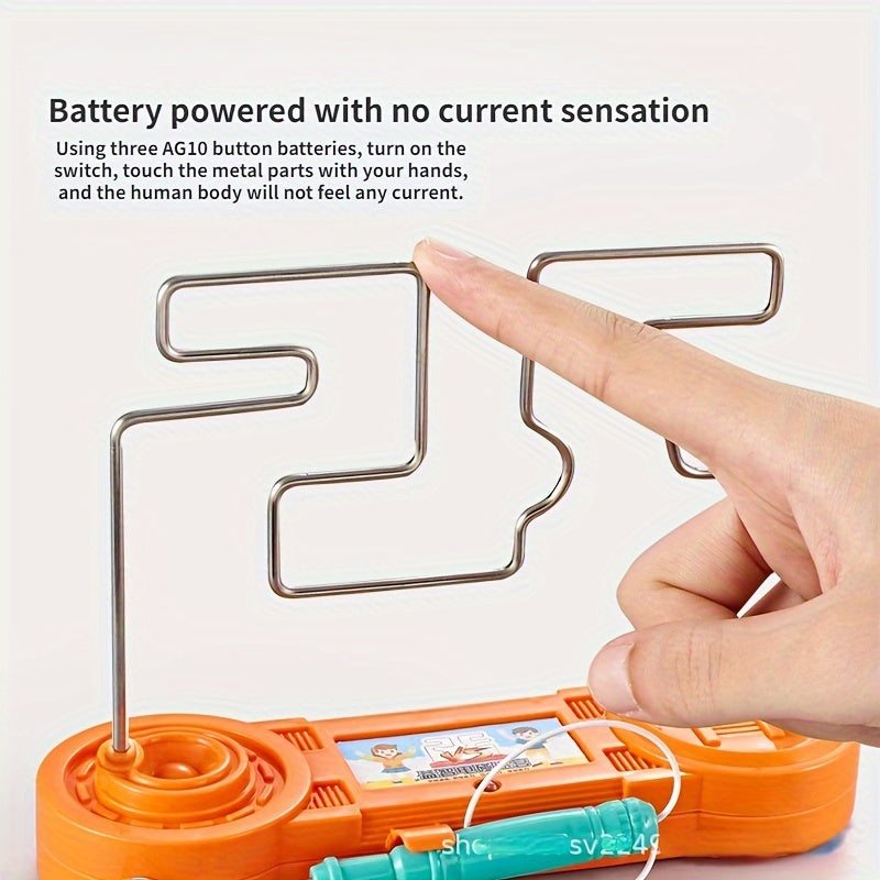 3D Line Maze Puzzle with Electric Shock Pen
