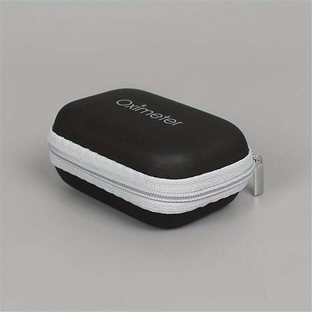 Durable Fingertip Pulse Oximeter Case with Secure Zipper - Portable Protective Carrying Bag